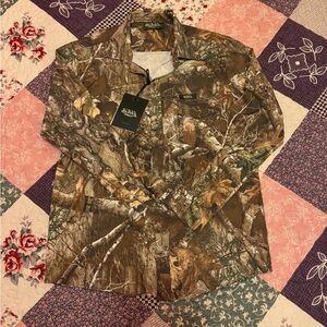 Von Dutch Men's Camouflage Button Down